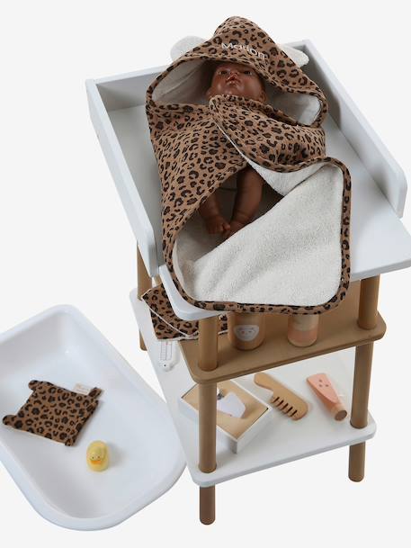 Customisable doll bath cape brown - vertbaudet enfant 