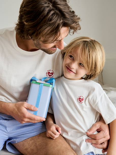 Pyjashort garçon capsule famille écru - vertbaudet enfant 