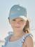Cap with Embroidered Heart for Girls aqua green+pale blue+pale pink - vertbaudet enfant 