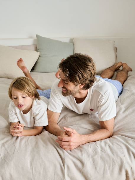 Pyjama homme capsule famille écru - vertbaudet enfant 