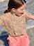 Blouse manches courtes blanc imprimé+vert amande - vertbaudet enfant 