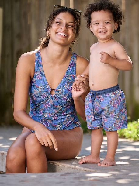 One-piece swimsuit family capsule blue - vertbaudet enfant 