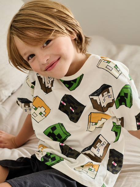 Minecraft pyjama set for boys anthracite - vertbaudet enfant 