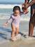 UV protective long-sleeved swimsuit ecru - vertbaudet enfant 