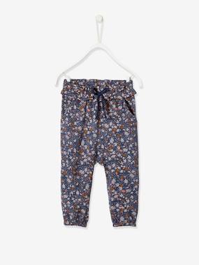 Printed Trousers with Elasticated Waistband for Babies  - vertbaudet enfant