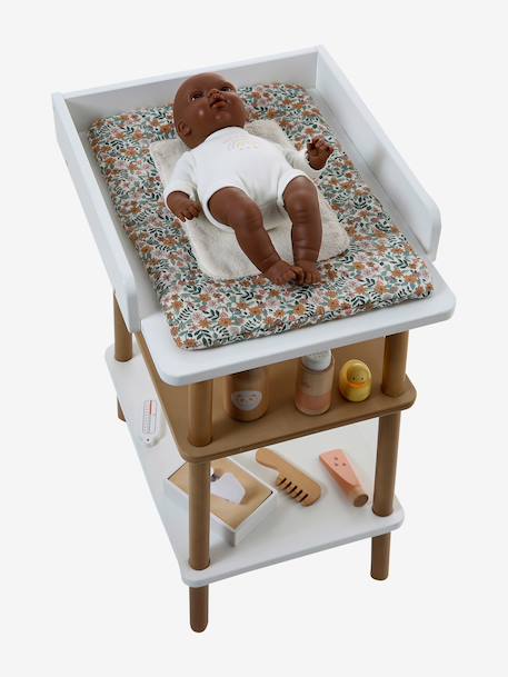 Changing Mat for Baby Doll rose+yellow - vertbaudet enfant 