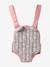 Porte-poupon en gaze de coton jaune+noir+rose+rose imprimé - vertbaudet enfant 