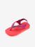 Tongs Baby Brasil Logo II corail+jaune - vertbaudet enfant 