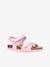 Adriel Girl C Sandals by GEOX® for Children blue+pale pink+rose - vertbaudet enfant 