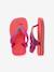 Tongs Baby Brasil Logo II corail+jaune - vertbaudet enfant 
