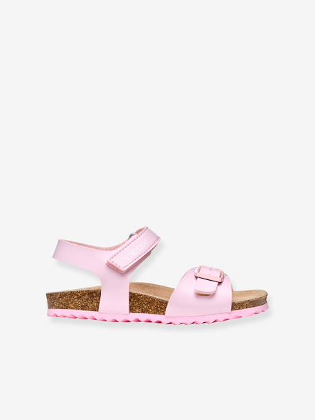 Adriel Girl C Sandals by GEOX® for Children blue+pale pink+rose - vertbaudet enfant 