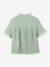 Chemise fille en gaze - coton biologique bleu jean+vert sauge - vertbaudet enfant 