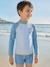 Long-sleeved set with UV protective shorts azure - vertbaudet enfant 
