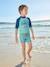 UV-Protection T-Shirt & Shorts Swim Set for Boys petrol blue - vertbaudet enfant 