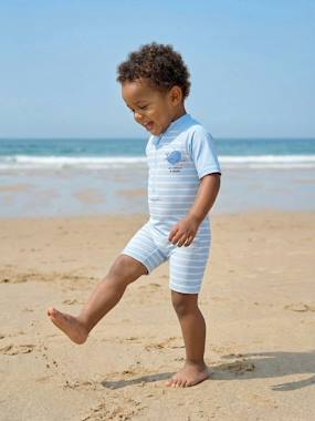 Bébé-Maillot de bain, accessoires de plage-Combinaison anti-UV bébé couche intégrée