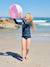 Girl's UV Protection one-piece swimsuit navy blue - vertbaudet enfant 
