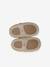 Elasticated leather baby slippers chocolate - vertbaudet enfant 