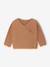 Wrap-Over Cardigan in Wool & Cotton for Babies cappuccino+marl beige+pale pink+sage green+white - vertbaudet enfant 