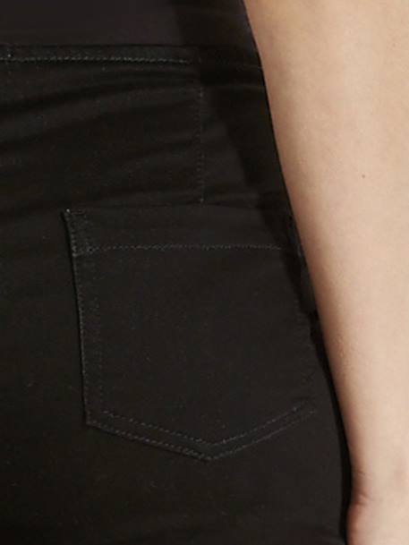 Maternity Stretch Fabric Treggings - Inside Leg 32' Black+BROWN DARK SOLID - vertbaudet enfant 