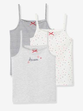 -Pack of 3 Cami Tops, for Girls