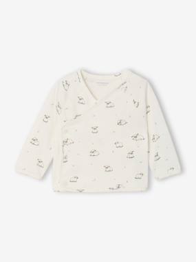 -Newborn long-sleeved baby vest