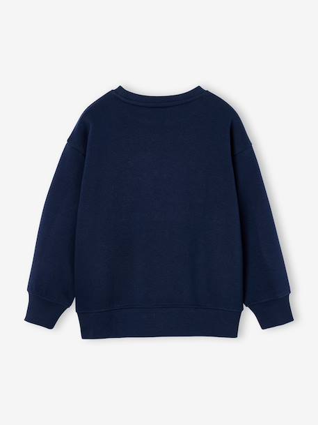 Crewneck sweatshirt for boys navy blue+tomato red - vertbaudet enfant 