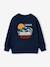 Crewneck sweatshirt for boys navy blue+tomato red - vertbaudet enfant 