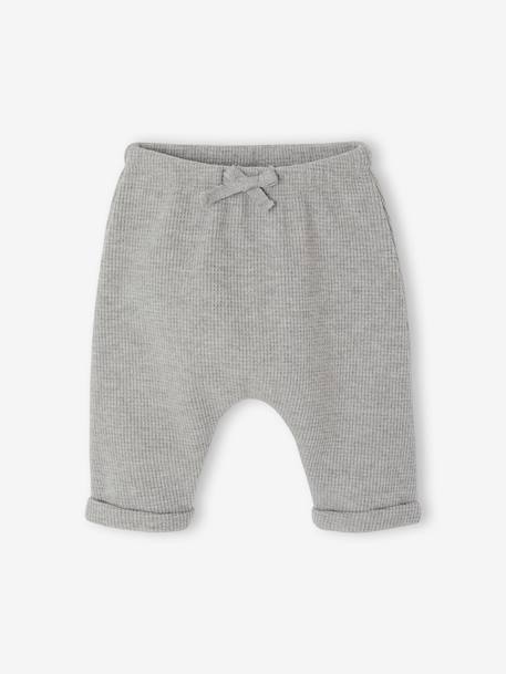 Pantalon naissance garçon gris chiné - vertbaudet enfant 