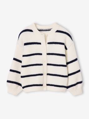 Gilet fille manches longues - vertbaudet enfant Fille-Pull, gilet, sweat-Gilet fille manches longues