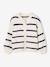 Long-sleeved knitted cardigan for girls ecru+lavender+sage green - vertbaudet enfant 