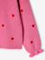 Long-sleeved round-neck jumper for girls ecru+navy blue+rose - vertbaudet enfant 