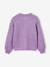 Long-sleeved knitted cardigan for girls ecru+lavender+sage green - vertbaudet enfant 