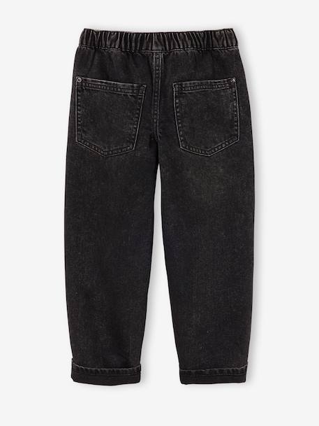 Jean loose garçon noir - vertbaudet enfant 