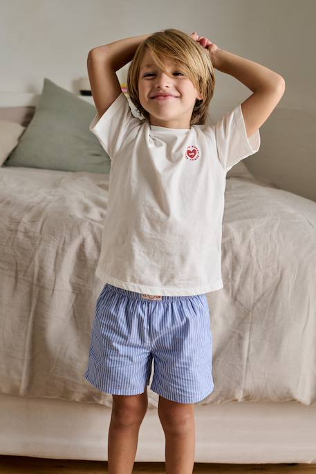 Boys' pyjama shorts ecru - vertbaudet enfant 
