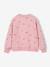 Long-sleeved sweatshirt for girls ecru+pale pink - vertbaudet enfant 