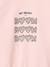 Sweat fille col rond rose pâle - vertbaudet enfant 