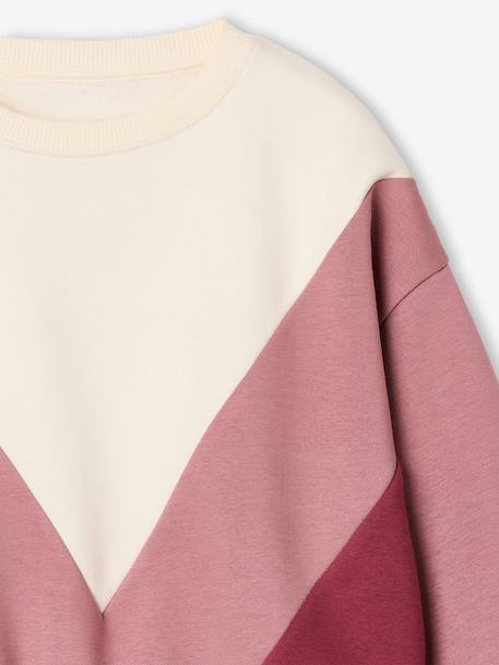 Sweatshirt for girls old rose - vertbaudet enfant 