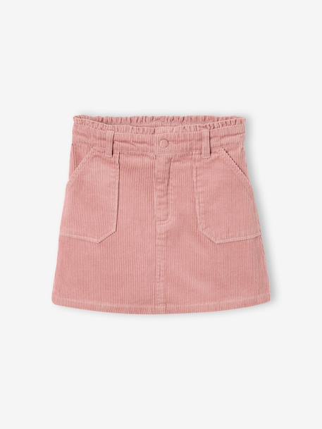 Jupe fille camel+marine+mauve - vertbaudet enfant 