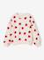 Round-neck sweatshirt for girls ecru+ivory+pale pink+taupe - vertbaudet enfant 