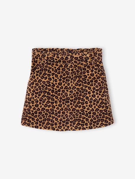 Jupe fille camel+marine+mauve - vertbaudet enfant 