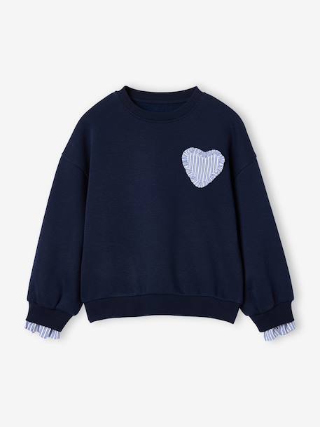 Sweatshirt for girls navy blue - vertbaudet enfant 