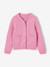Buttoned cardigan for girls lilac - vertbaudet enfant 