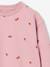 Long-sleeved sweatshirt for girls ecru+pale pink - vertbaudet enfant 