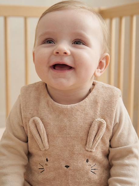 Baby sleeping bag in corduroy beige - vertbaudet enfant 