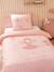 Duvet cover and pillowcase bedding set pale pink - vertbaudet enfant 