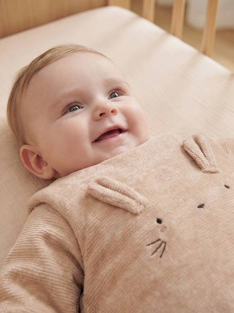 Baby sleeping bag in corduroy beige - vertbaudet enfant 