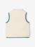Sherpa sleeveless cardigan for babies ecru+taupe - vertbaudet enfant 
