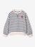 Long-sleeved sweatshirt for girls ecru+red - vertbaudet enfant 