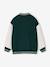 Teddy sweatshirt for boys fir green+navy blue - vertbaudet enfant 