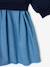 Robe manches longues fille écru+marine - vertbaudet enfant 